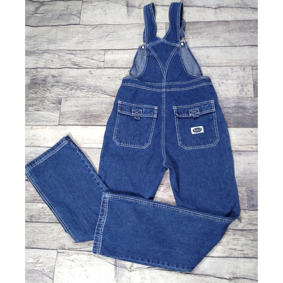 R.V.T Denim - Vintage 90's R.V.T High Rise Flare Denim Overalls